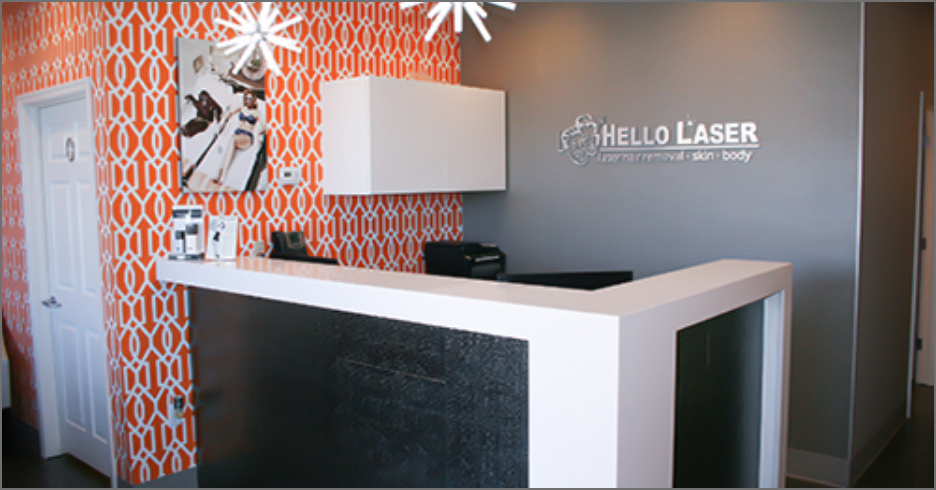 Interior of Hello Laser Skin and Body Medspa's Chandler spa location.